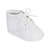 Boys White Lace-Up Closure Leather Christening Bootie Shoes 1 Baby-6 Toddler - SophiasStyle.com